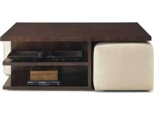Skyloft Rectangular Wood Coffee Table in Walnut