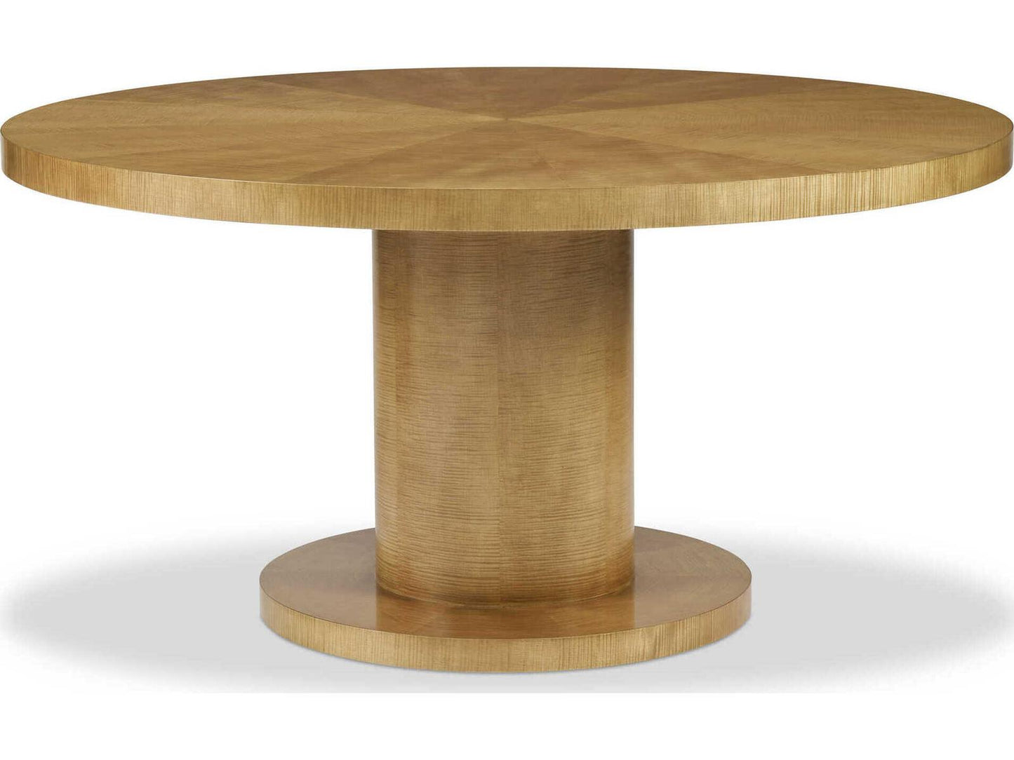 Leighton Round Wood Dining Table in Champagne