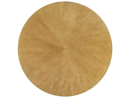Leighton Round Wood Dining Table in Champagne