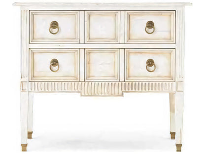 Continental Classics 2-Drawer Cherry Wood Nightstand with Brass Hardware