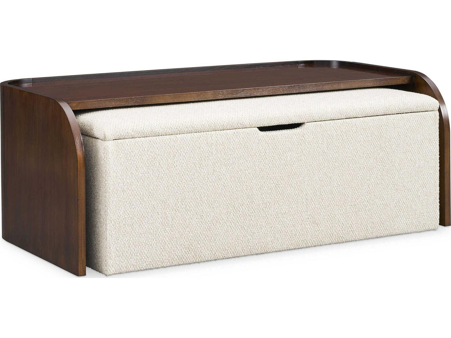 Hamilton Rectangular Wood Ash Coffee Table in Modern Walnut