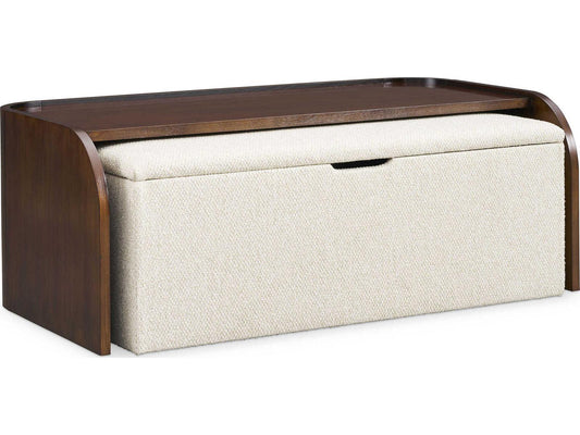 Hamilton Rectangular Wood Ash Coffee Table in Modern Walnut
