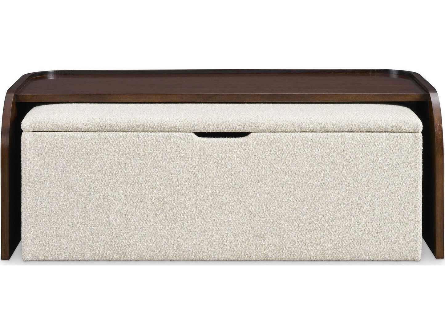 Hamilton Rectangular Wood Ash Coffee Table in Modern Walnut