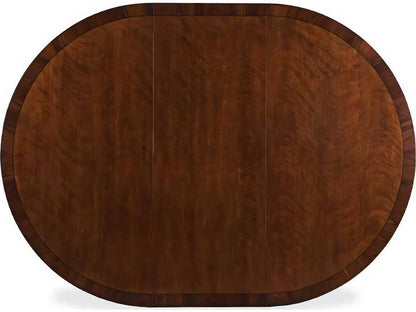 Innovation 88-Inch Oval to Rectangle Dining Table in Modern Walnut