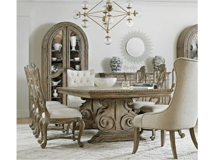 Castella Rectangle Dining Table with Two Leaves in Antique Slate
