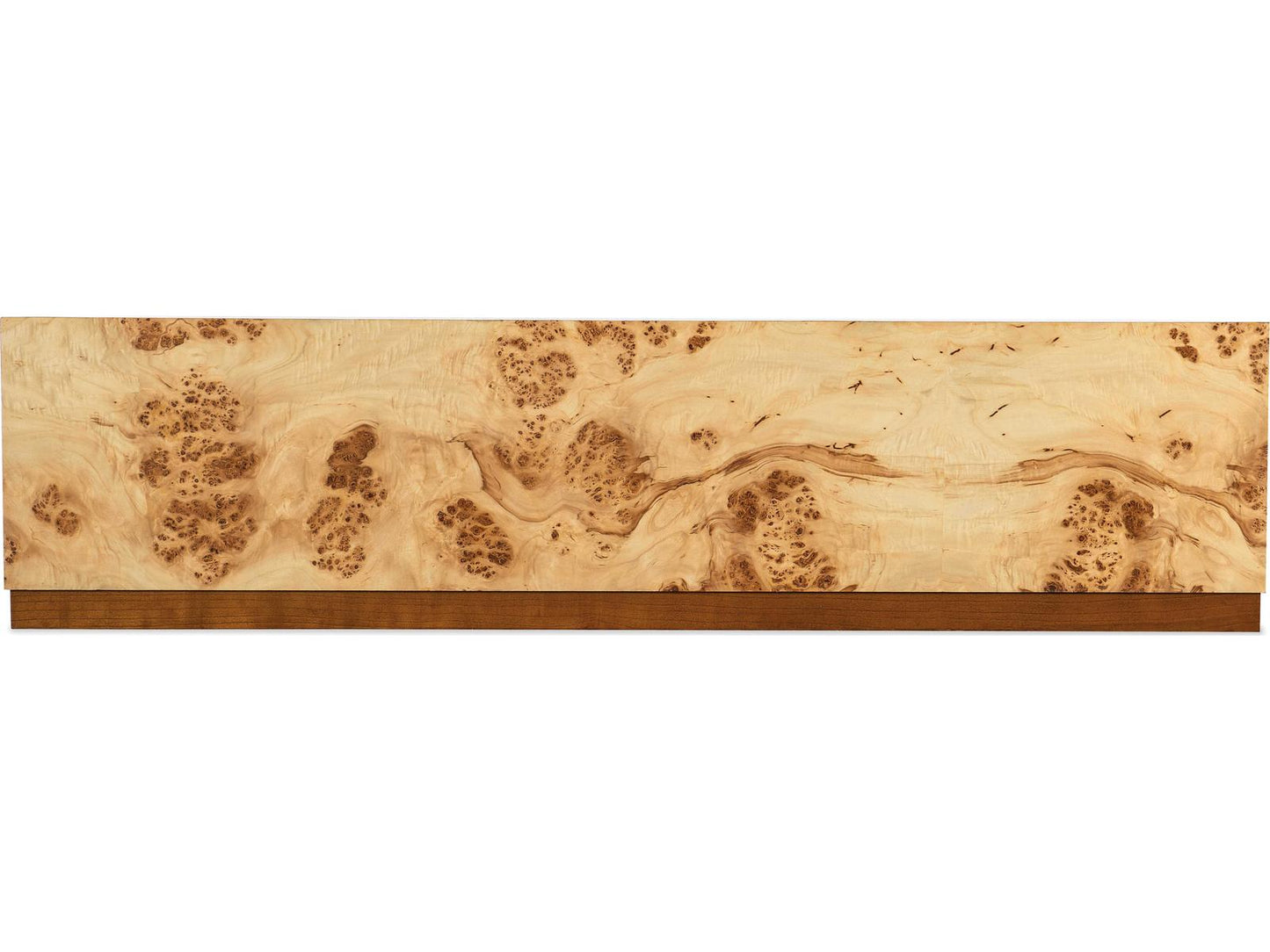 Auberon Rectangle Wood Coffee Table with Natural Burl Finish