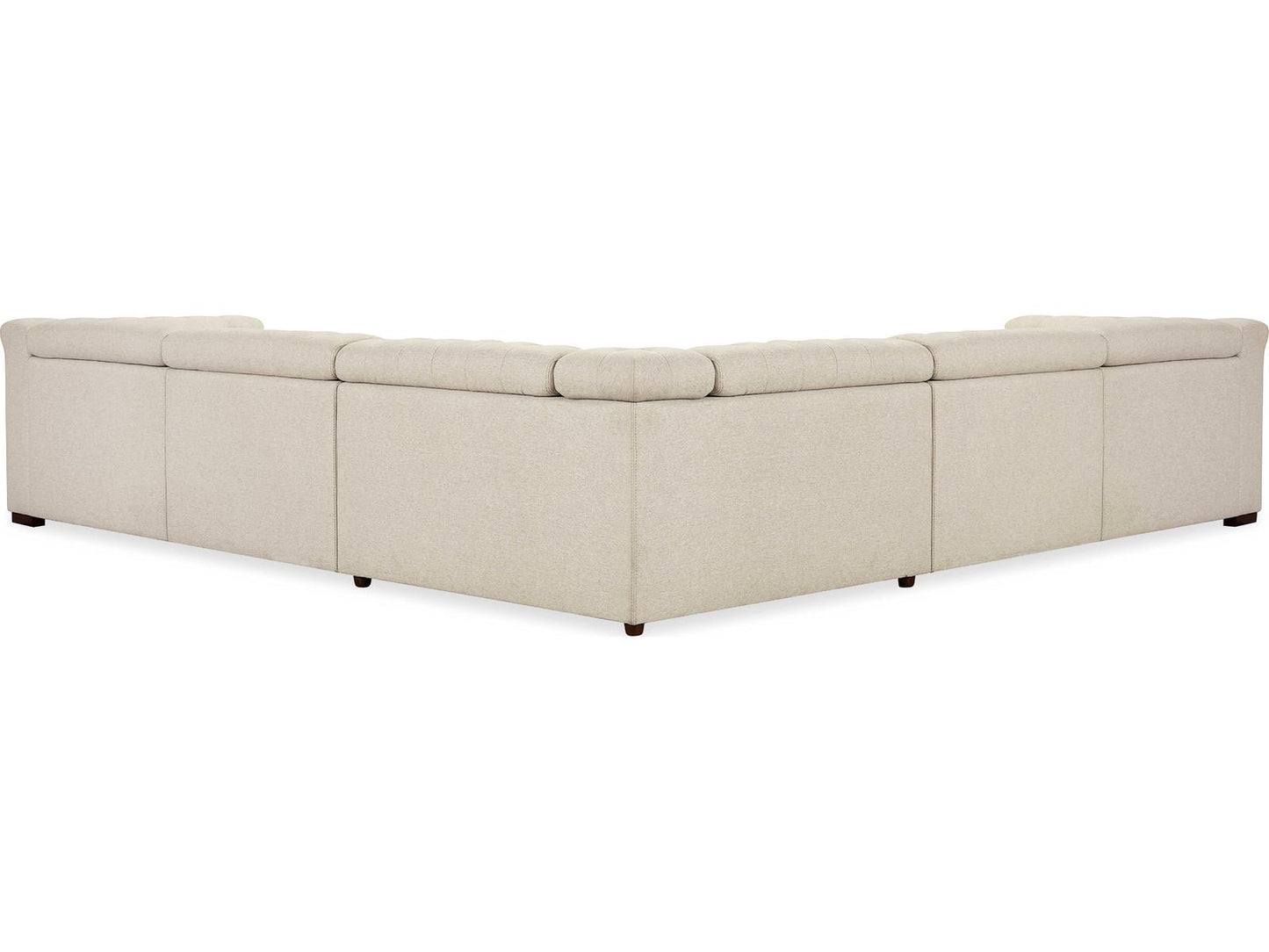 Ss Beige Faux Leather Sectional Sofa