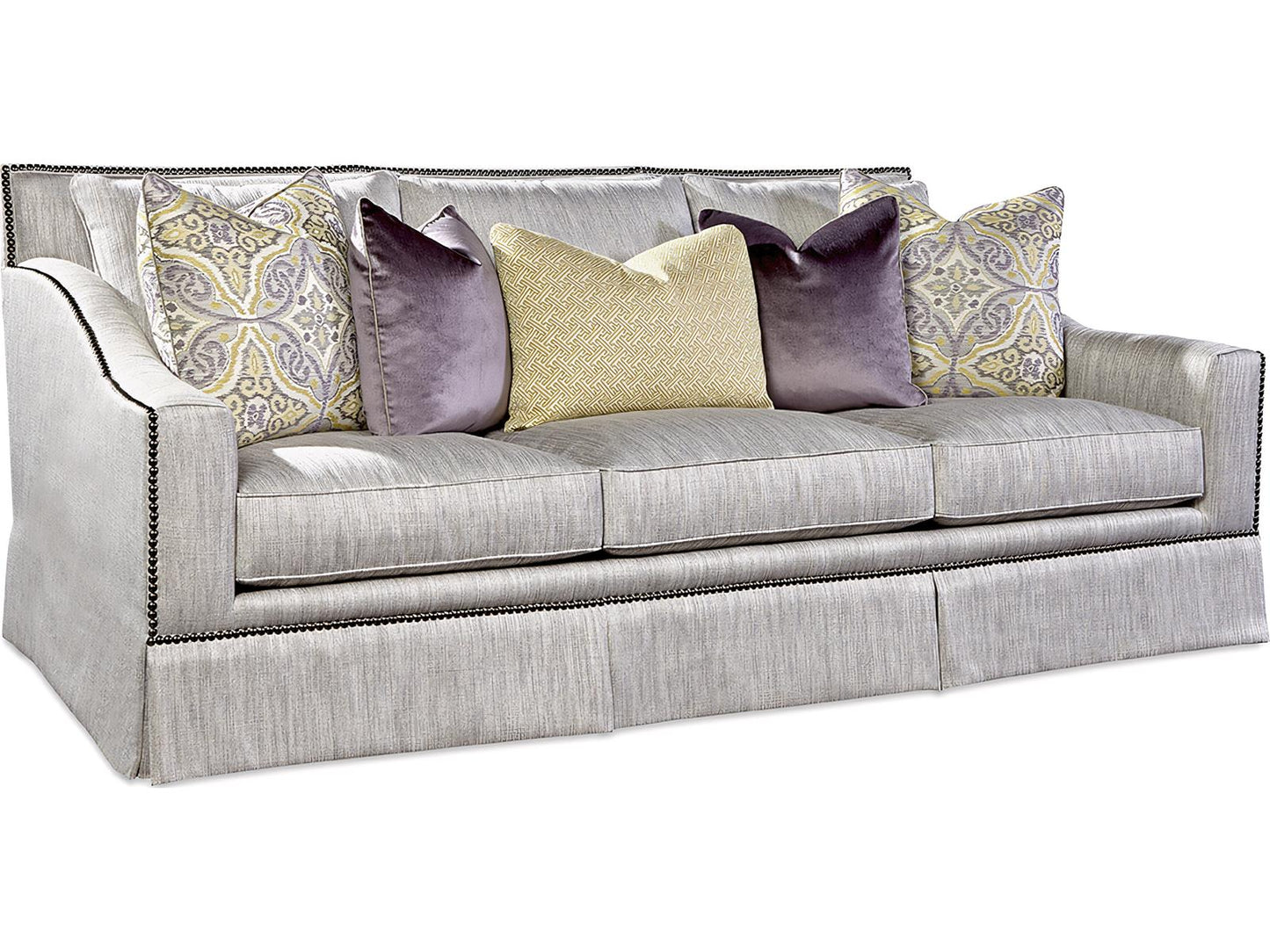 Aven Upholstered Sofa with Nailhead Trim