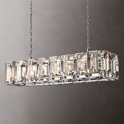 Harson Crystal Rectangular Chandelier 54"