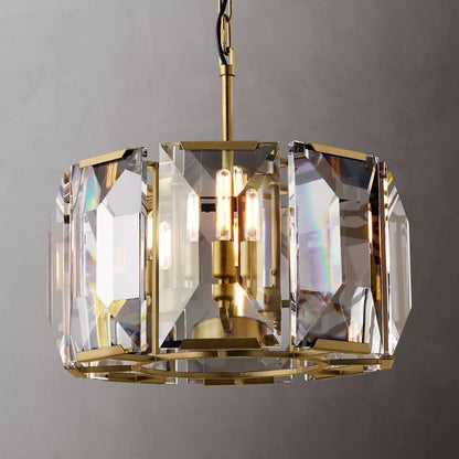 Harson Crystal Round Chandelier 19"