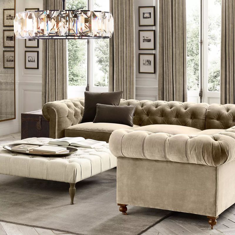 Harson Crystal Round Chandelier 43"