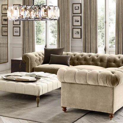 Harson Crystal Round Chandelier 43"