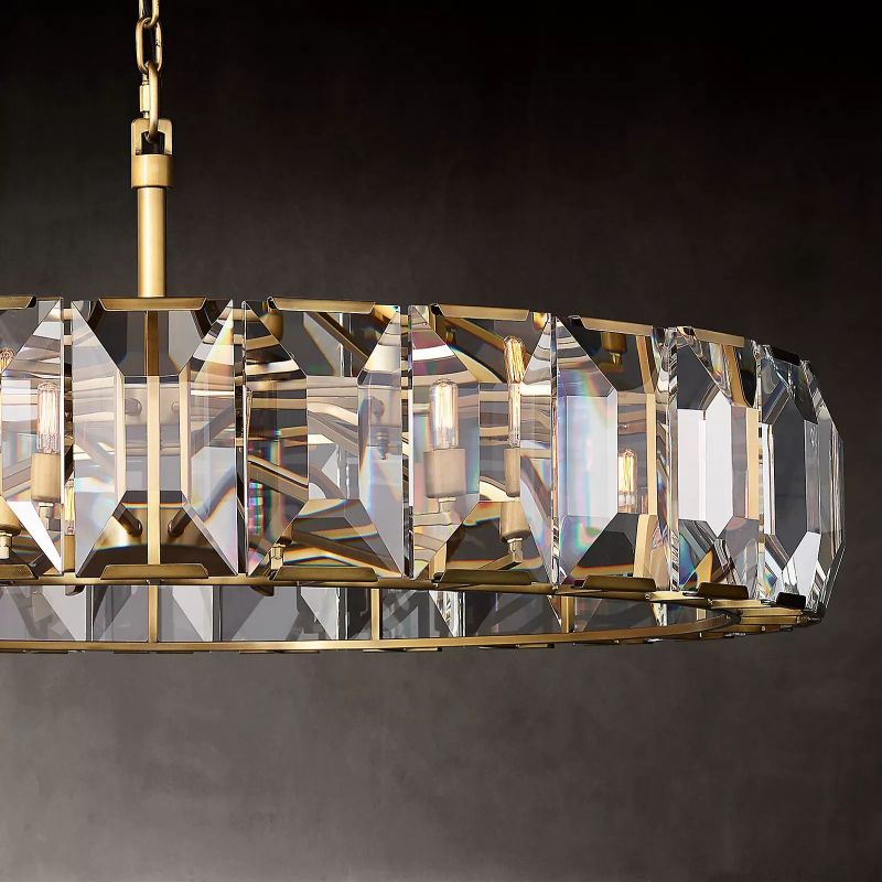 Harson Crystal Round Chandelier 60"