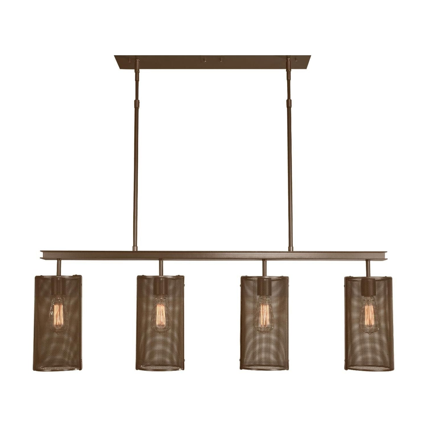 Hammerton Studio Uptown Mesh 43 Inch 4 Light Linear Suspension Light Cp416145
