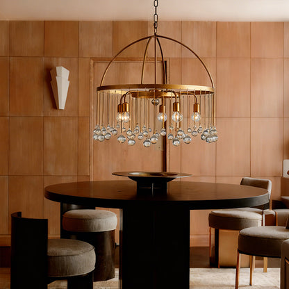 Aubluxe Round Two-Tier Chandelier