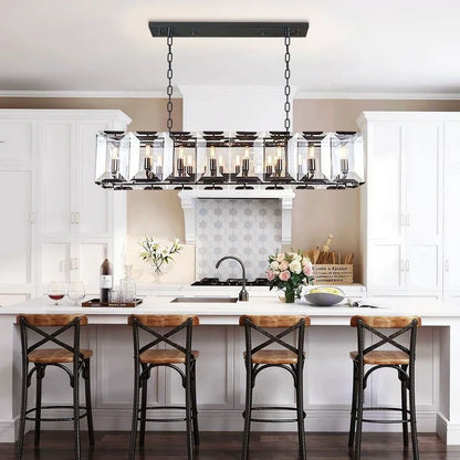 Harson Crystal Rectangular Chandelier