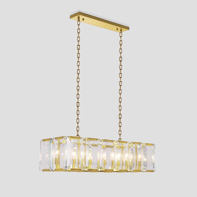 Harlen Crystal Rectangular Chandelier