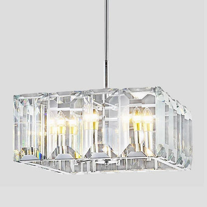 Harson Crystal Square Chandelier 24"