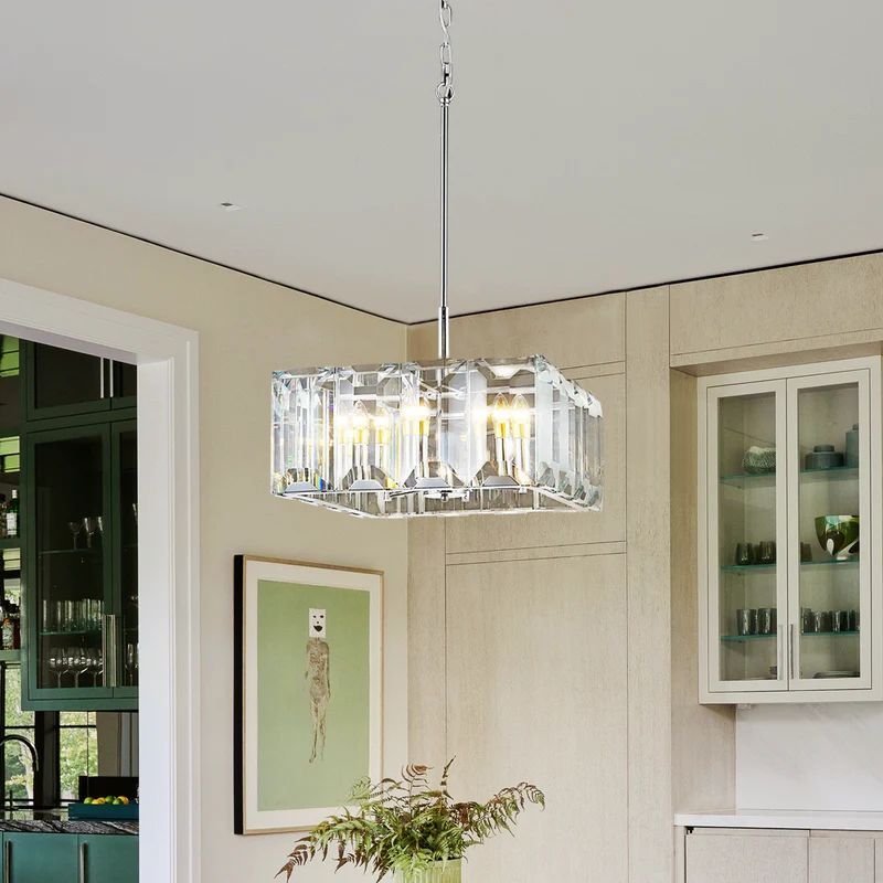 Harson Crystal Square Chandelier 24"