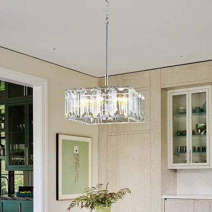 Harson Crystal Square Chandelier 24"
