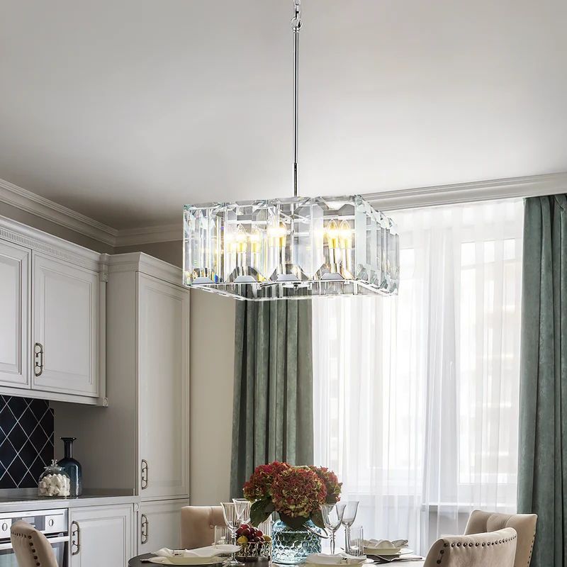Harson Crystal Square Chandelier 24"