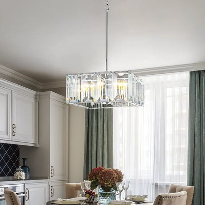 Harson Crystal Square Chandelier 24"