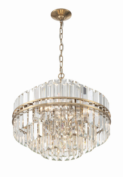 Hayer Round Crystal 12 Light Chandelier