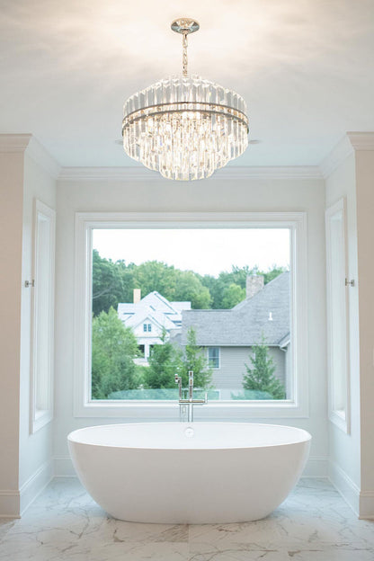 Hayer Round Crystal 12 Light Chandelier
