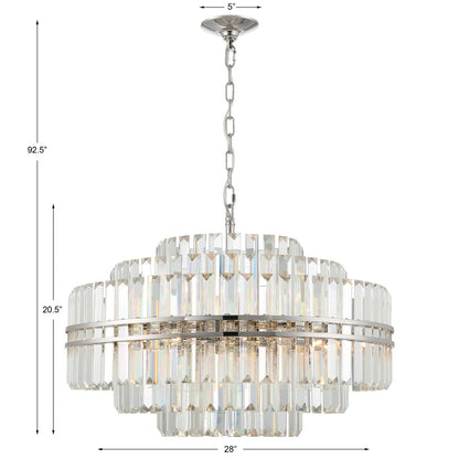Hayer Round Crystal 16 Light Chandelier