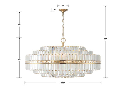 Hayer Round Crystal 32 Light Chandelier