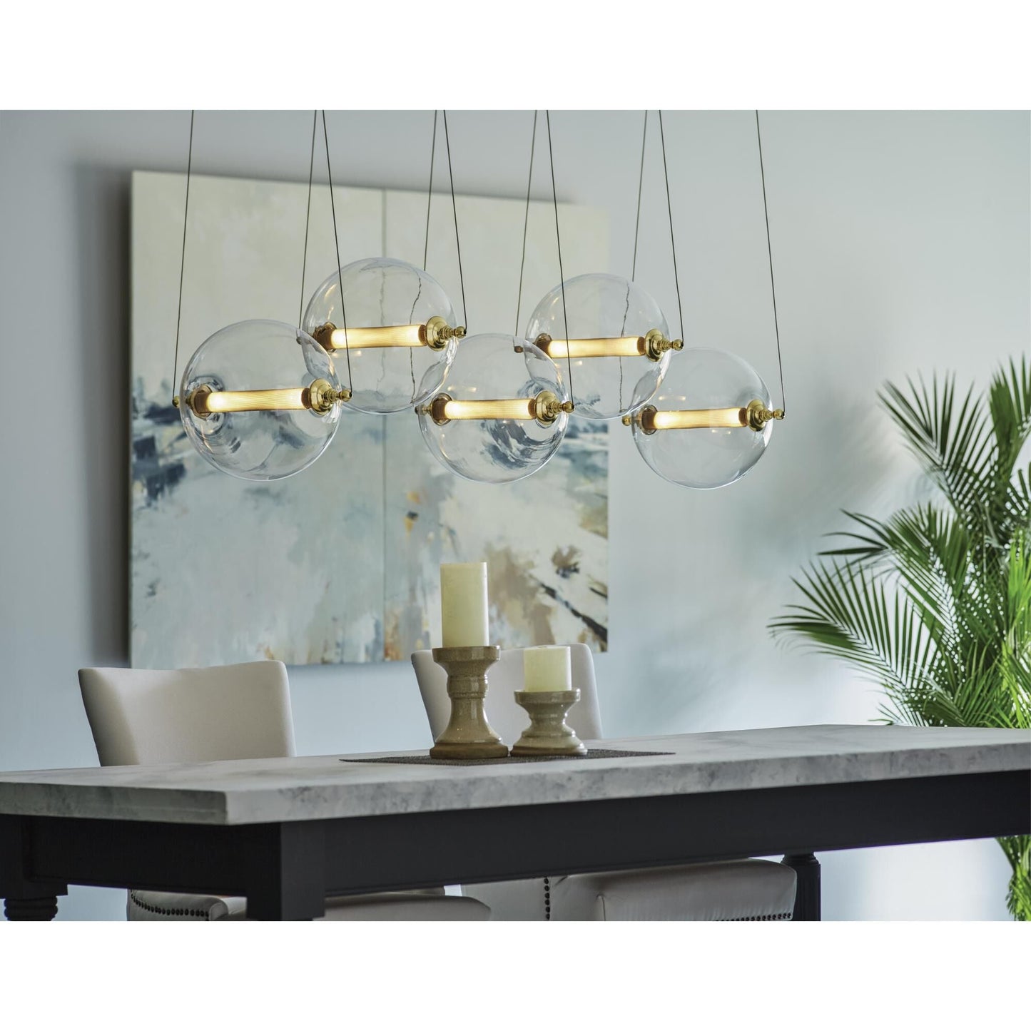 Hubbardton Forge Otto 57 Inch 10 Light Led Linear Suspension Light Cp17644