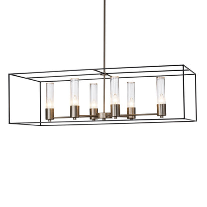 Hubbardton Forge Portico 42 Inch 6 Light Linear Suspension Light Cp18776