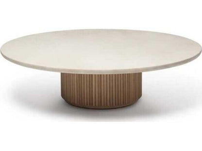 Laurel Round Marble Coffee Table