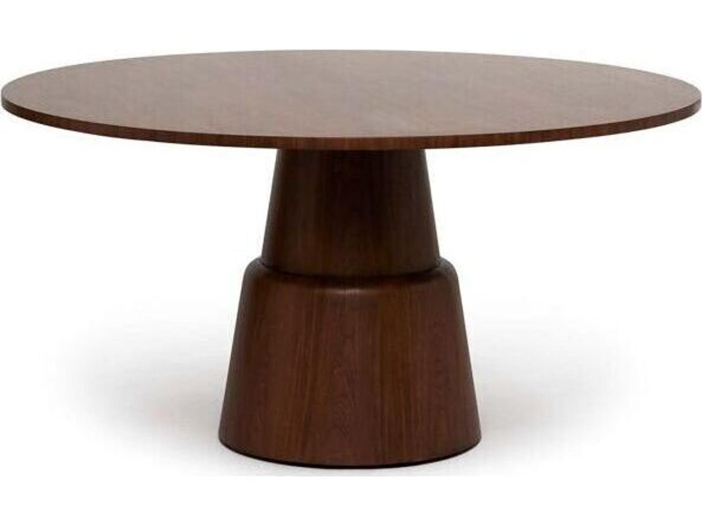 Graves Round 60-Inch Wood Dining Table in Classic Walnut