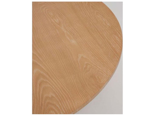 Graves Round Wood Coffee Table in Saddle Finish