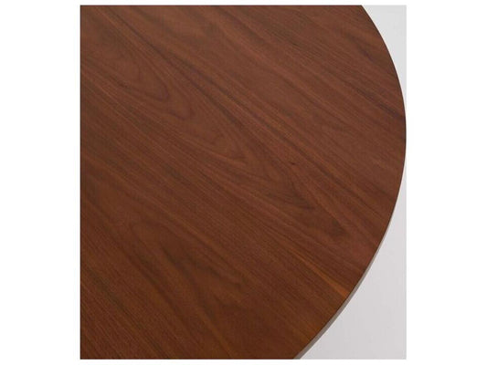 Graves Round Wood Classic Walnut Coffee Table