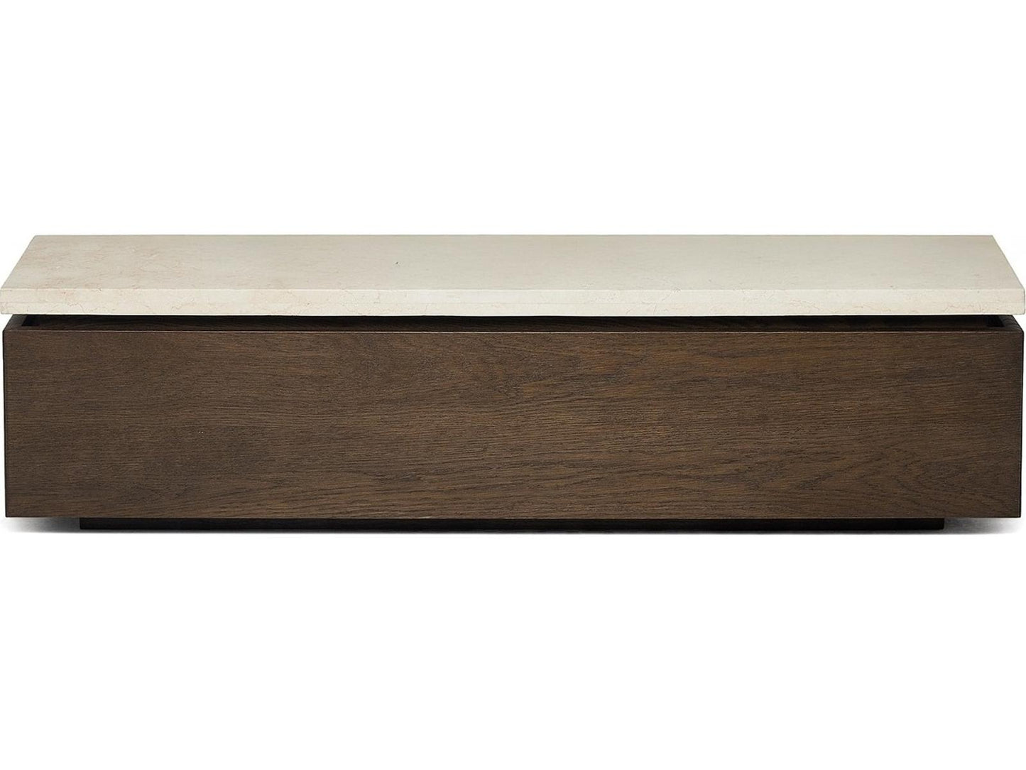 Branford Rectangular Marble Mocha Honey Coffee Table