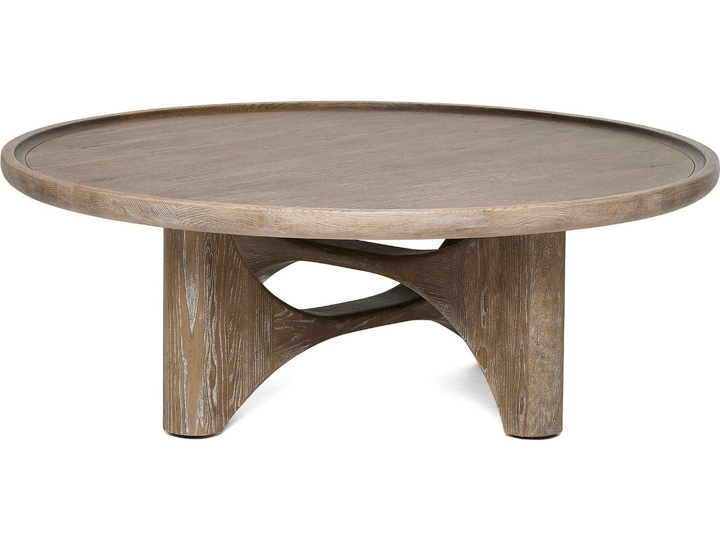 Adel Round Coffee Table in Autumn Brown Ash