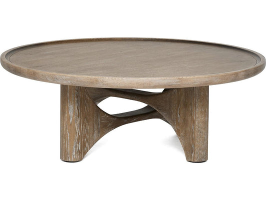Adel Round Coffee Table in Autumn Brown Ash