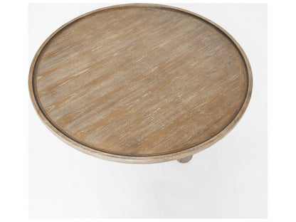 Adel Round Coffee Table in Autumn Brown Ash