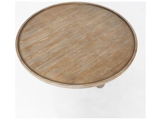 Adel Round Coffee Table in Autumn Brown Ash