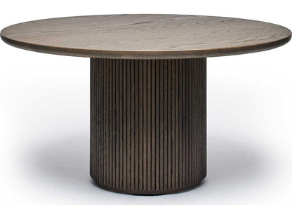 Laurel 60-Inch Round Wood Mocha Dining Table