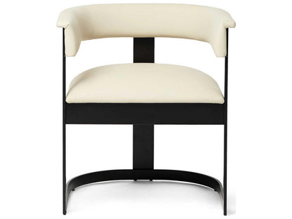 Darcy Black Upholstered Arm Dining Chair