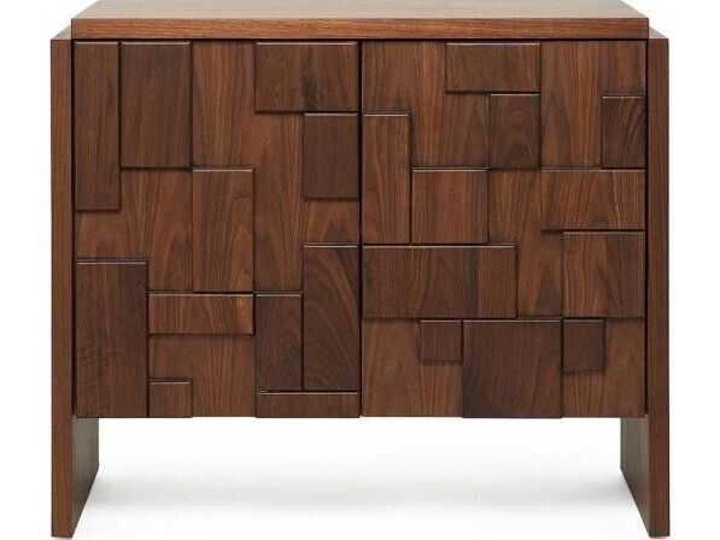 Louise 3-Drawer Walnut Wood Dresser in Classic Walnut