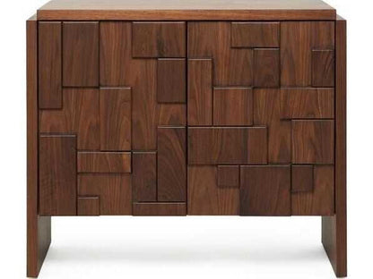 Louise 3-Drawer Walnut Wood Dresser in Classic Walnut