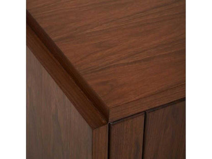 Louise 3-Drawer Walnut Wood Dresser in Classic Walnut