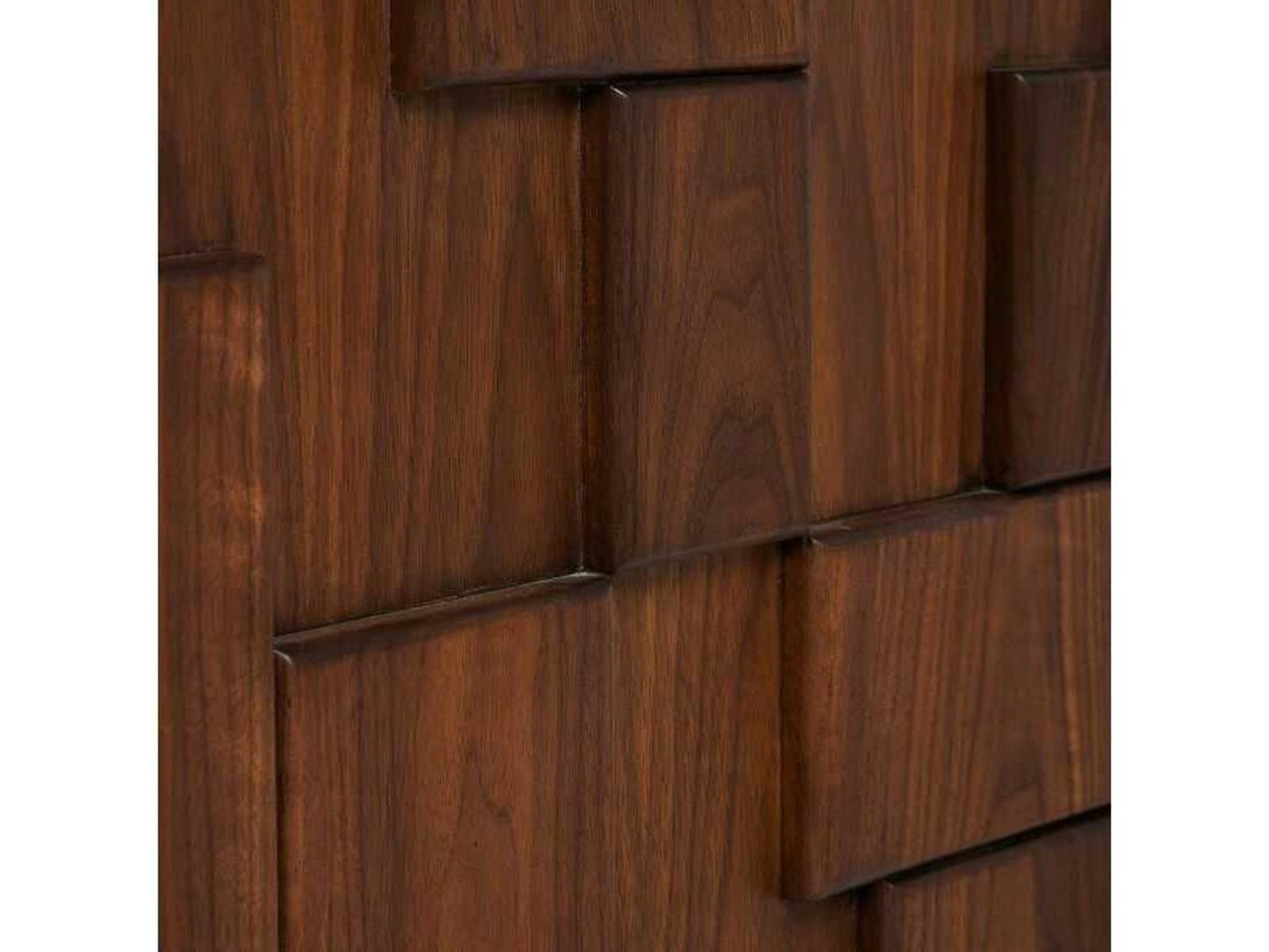 Louise 3-Drawer Walnut Wood Dresser in Classic Walnut
