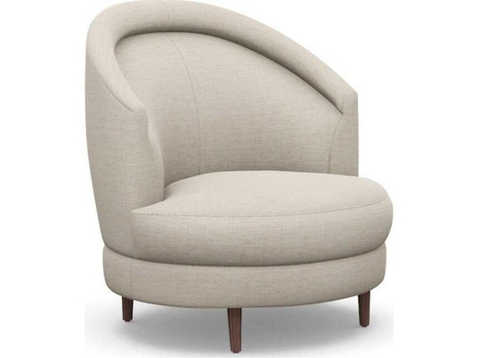 Capri Swivel Accent Chair in Beige Canyon Weave