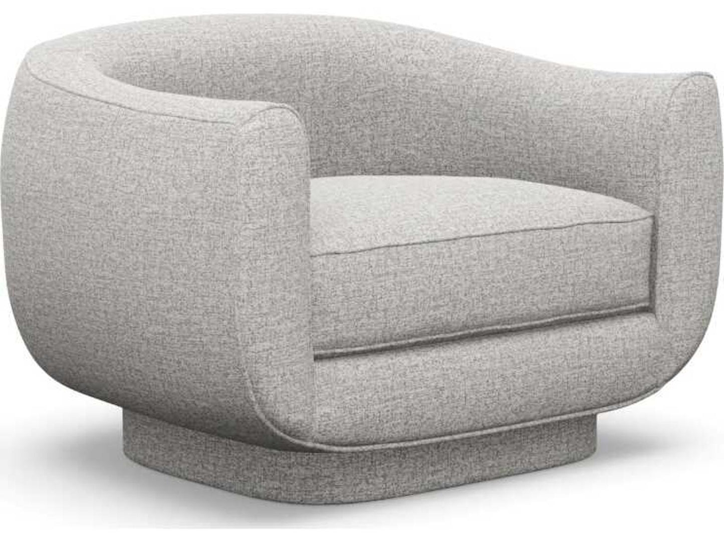 Spectrum Swivel Accent Chair in Storm Gray Paseo Linen