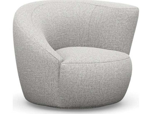 Carlisle Swivel Accent Chair in Storm Gray Paseo Linen